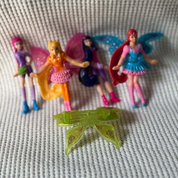 WINX CLUB STELLA BLOOM TECNA MUSA mini doll fairy figures McDonald’s toy lot - Picture 1 of 5